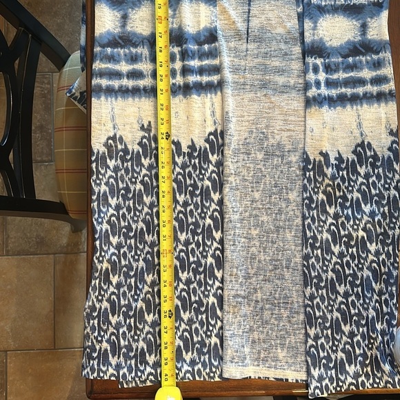 Navy and White Duster Cardigan - Picture 6 of 6